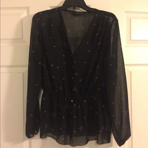 Black Star blouse NWOT